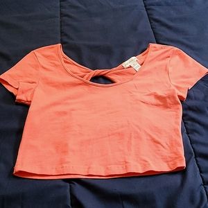Coral Ambiance Apparel Crop Top